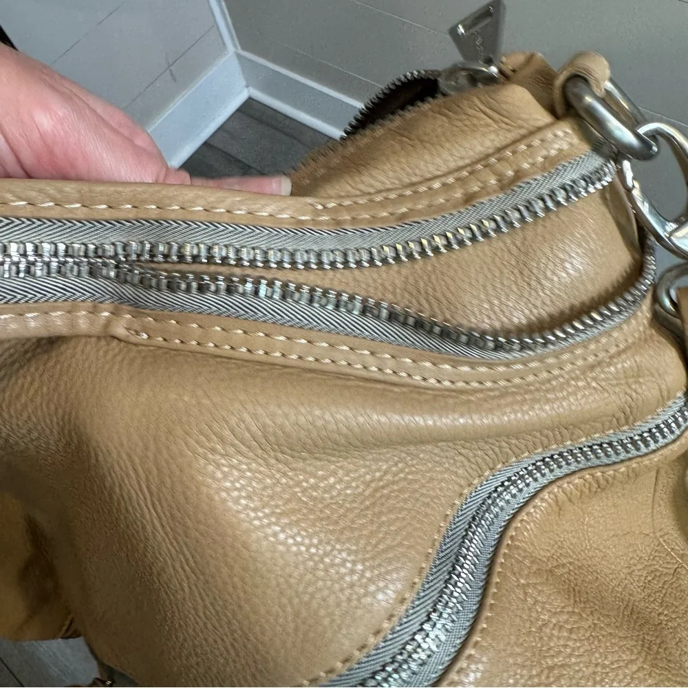 Kelsi Dagger Leather MacKenzie Zipper Satchel Bag